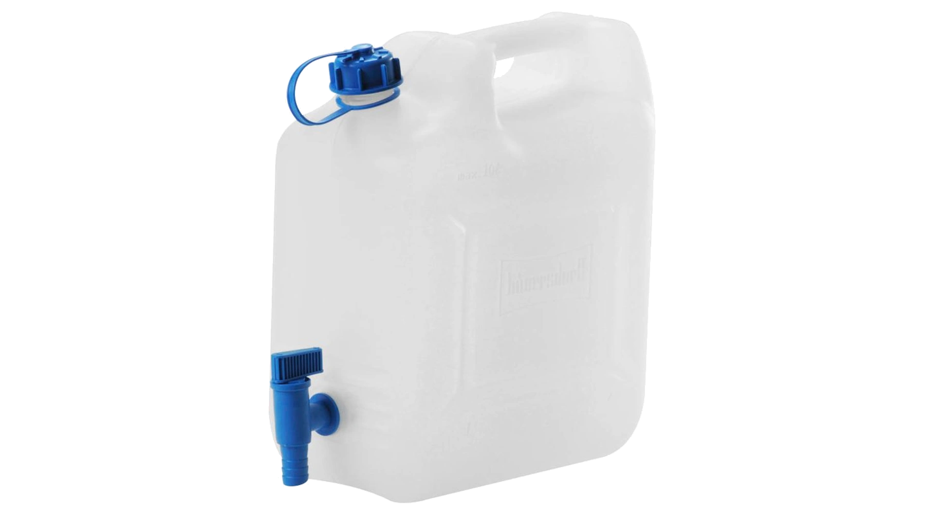 HÜNERSDORFF Wasserkanister 22 Liter 41,5 x 19,0 x 44,0 cm (B x T x H) weiß/blau