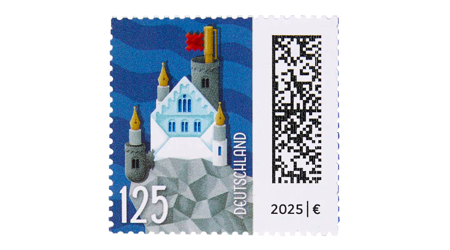 DEUTSCHE POST Briefmarke 1,25 € "Briefburg" nassklebend 10 Stück/Bogen