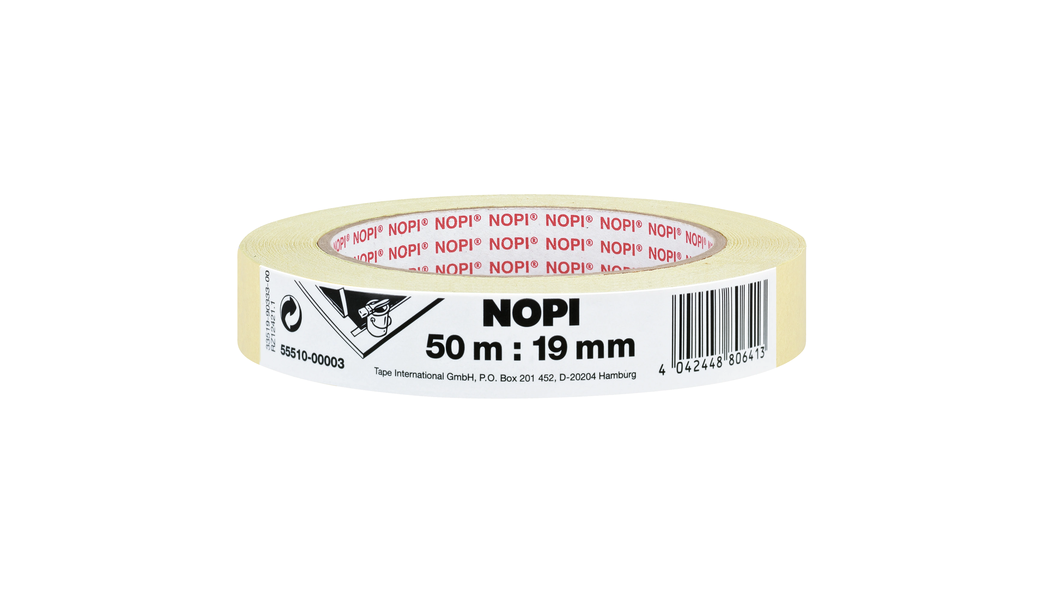 NOPI® Kreppband 19 mm x 50 m (B x L) beige