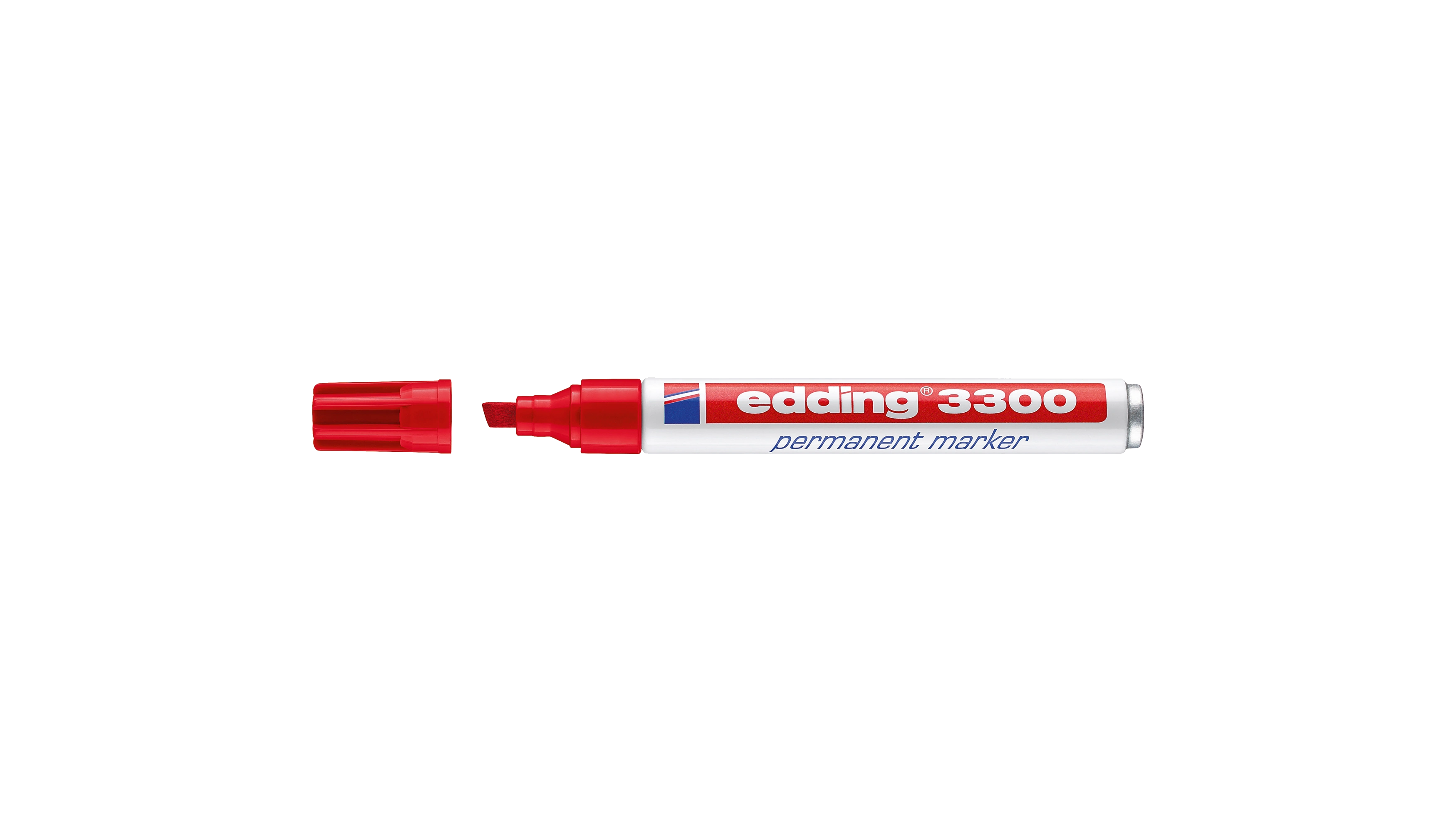 EDDING Permanentmarker 3300  1-5 mm Keilspitze nachfüllbar rot