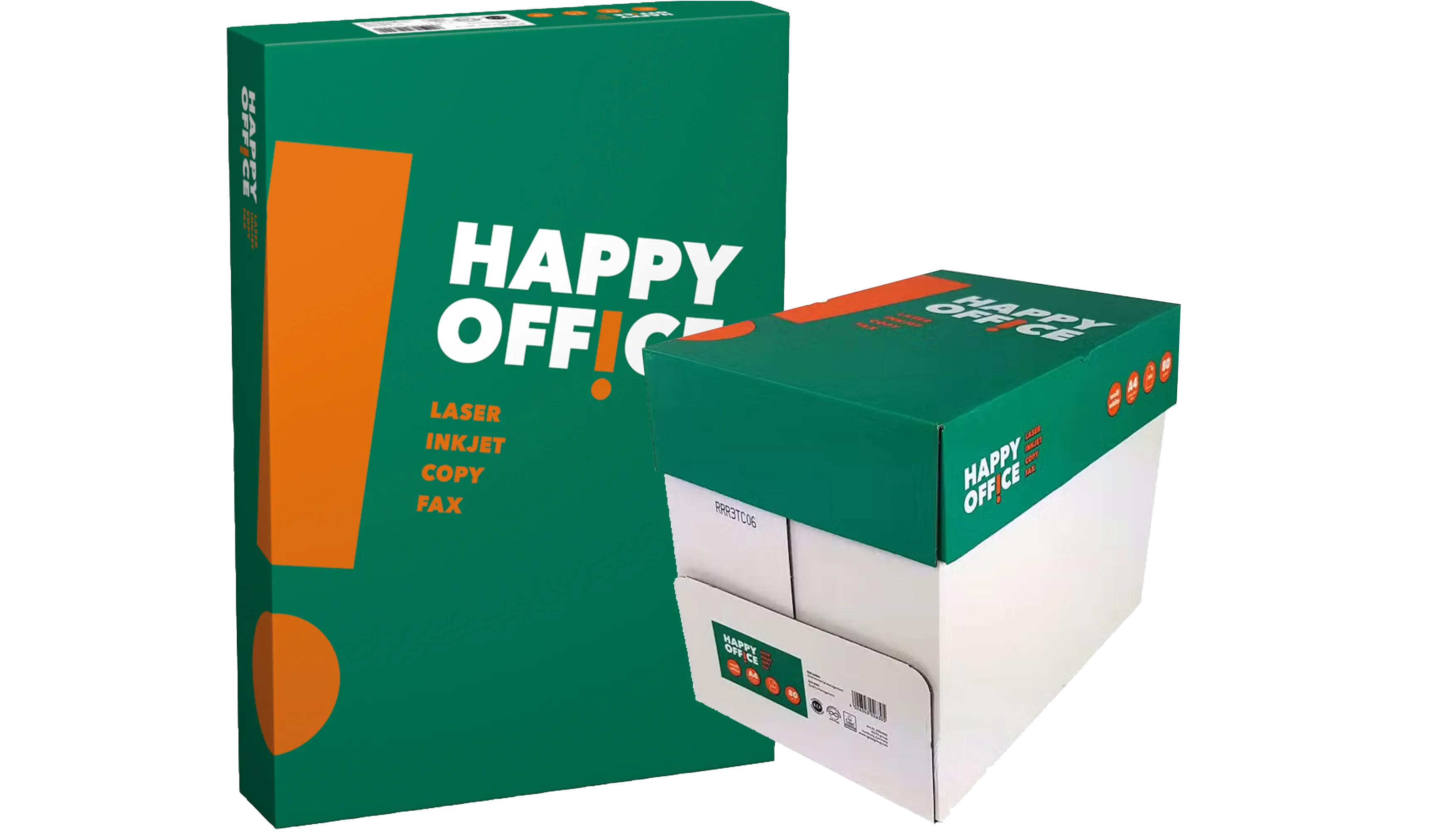HAPPY OFFICE Kopierpapier DIN A4 80 g/m² weiß 500 Blatt/Pack