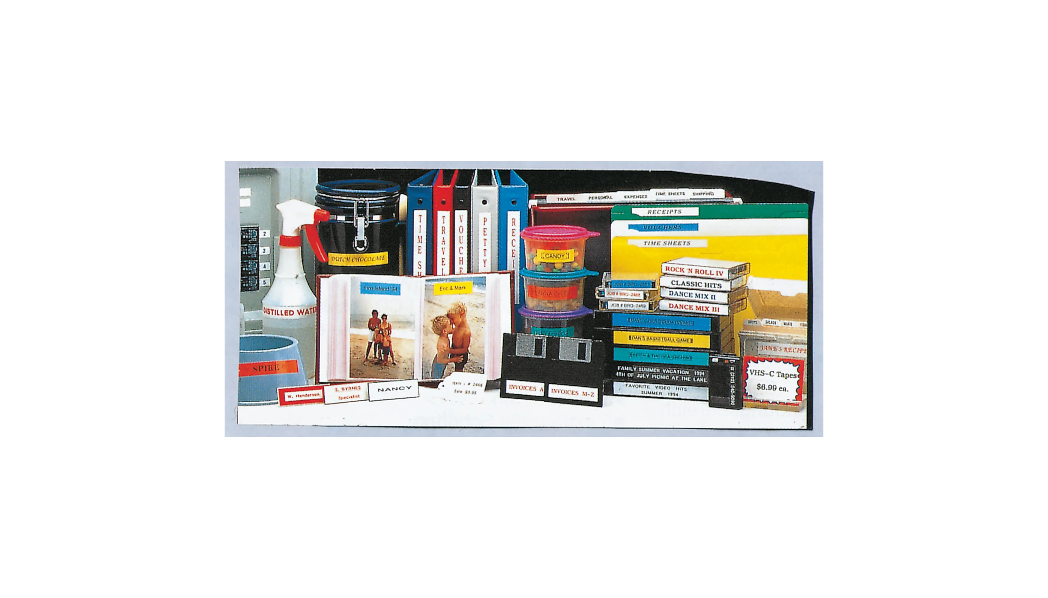 P-TOUCH Schriftbandkassette 24 mm x 8 m laminiert schwarz auf weiß