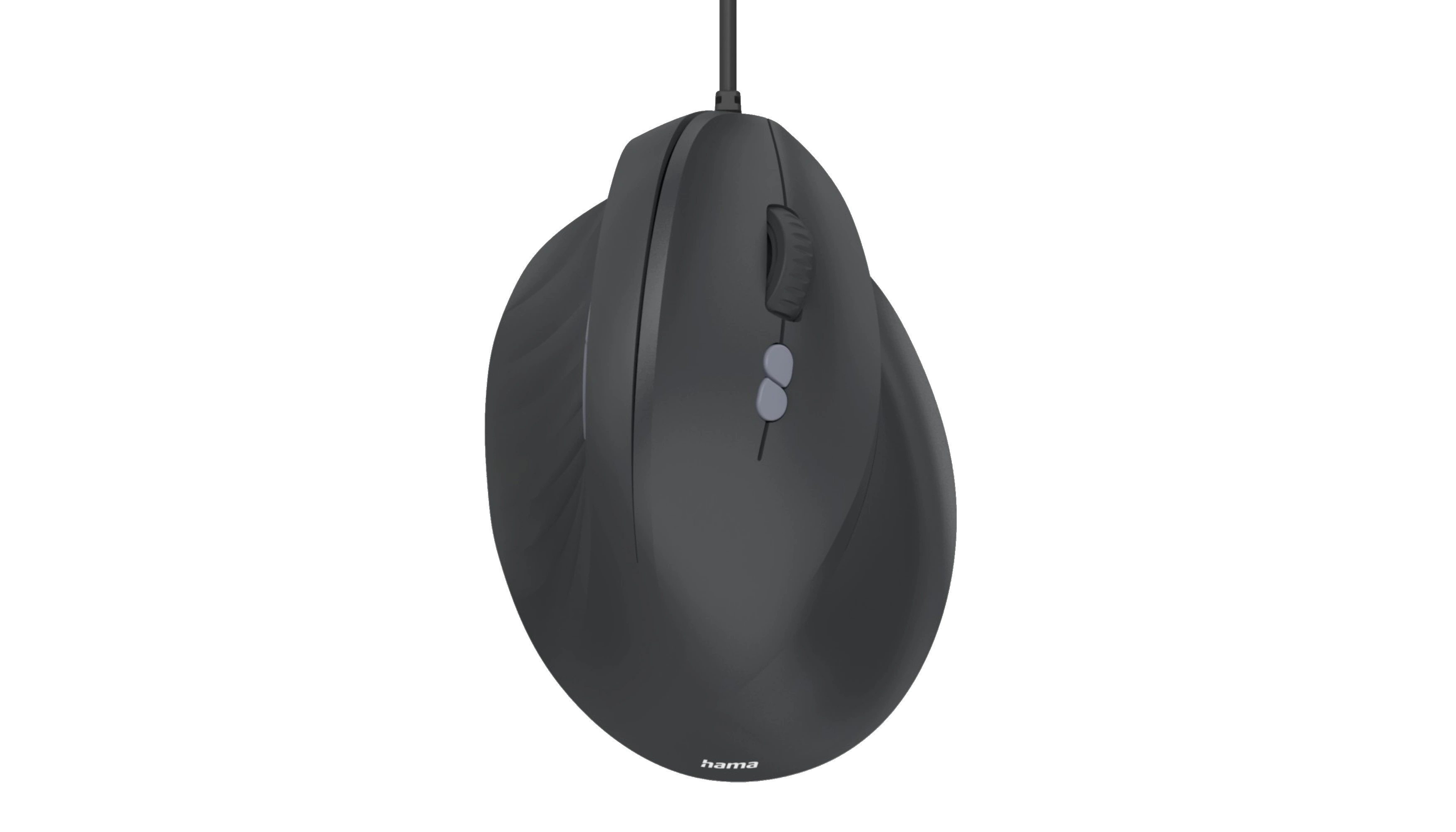 HAMA Optische PC Maus ECM-500R ergonomisch kabelgebunden schwarz