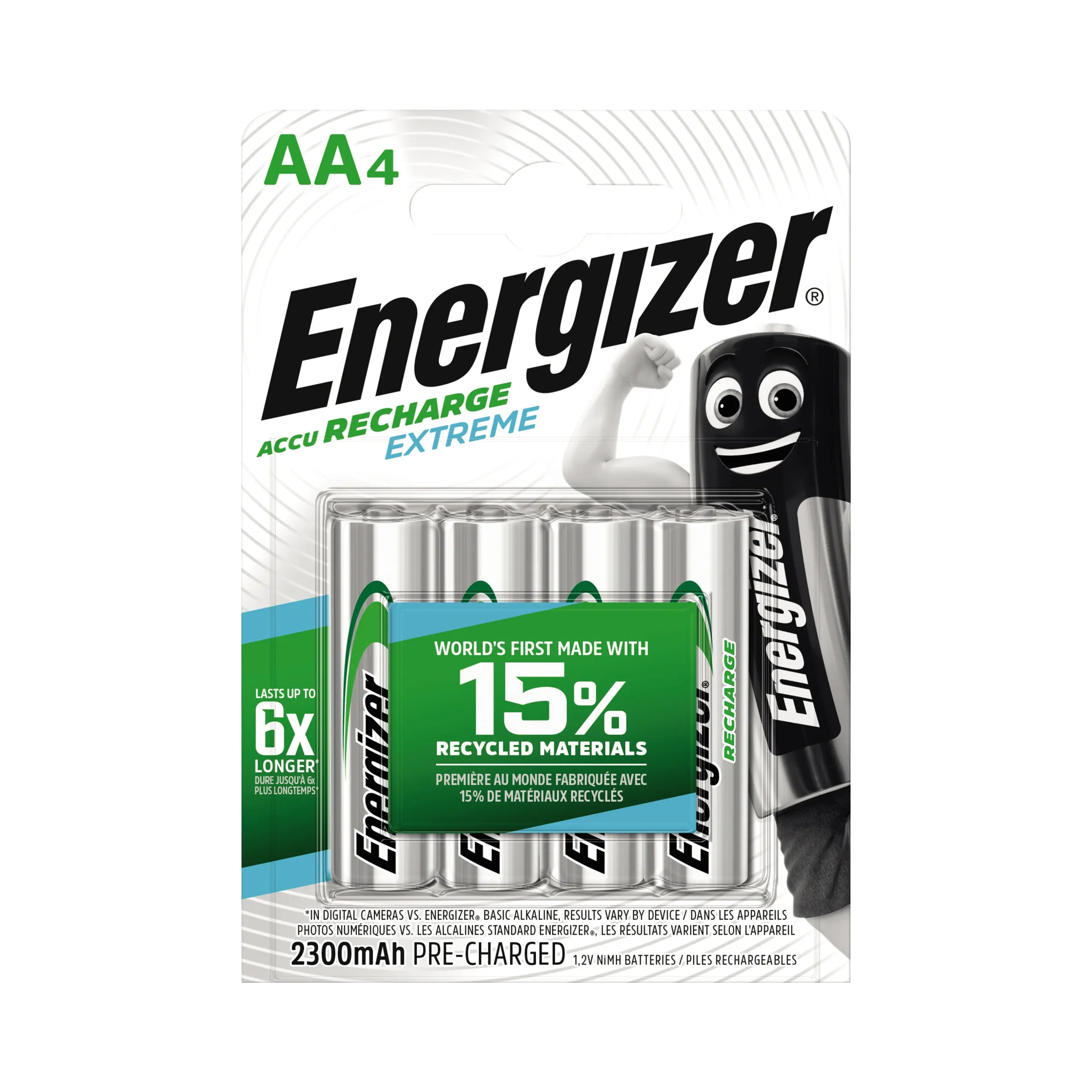 ENERGIZER Akku AA/Mignon HR6 2.300 mAh 4 St./Pack.