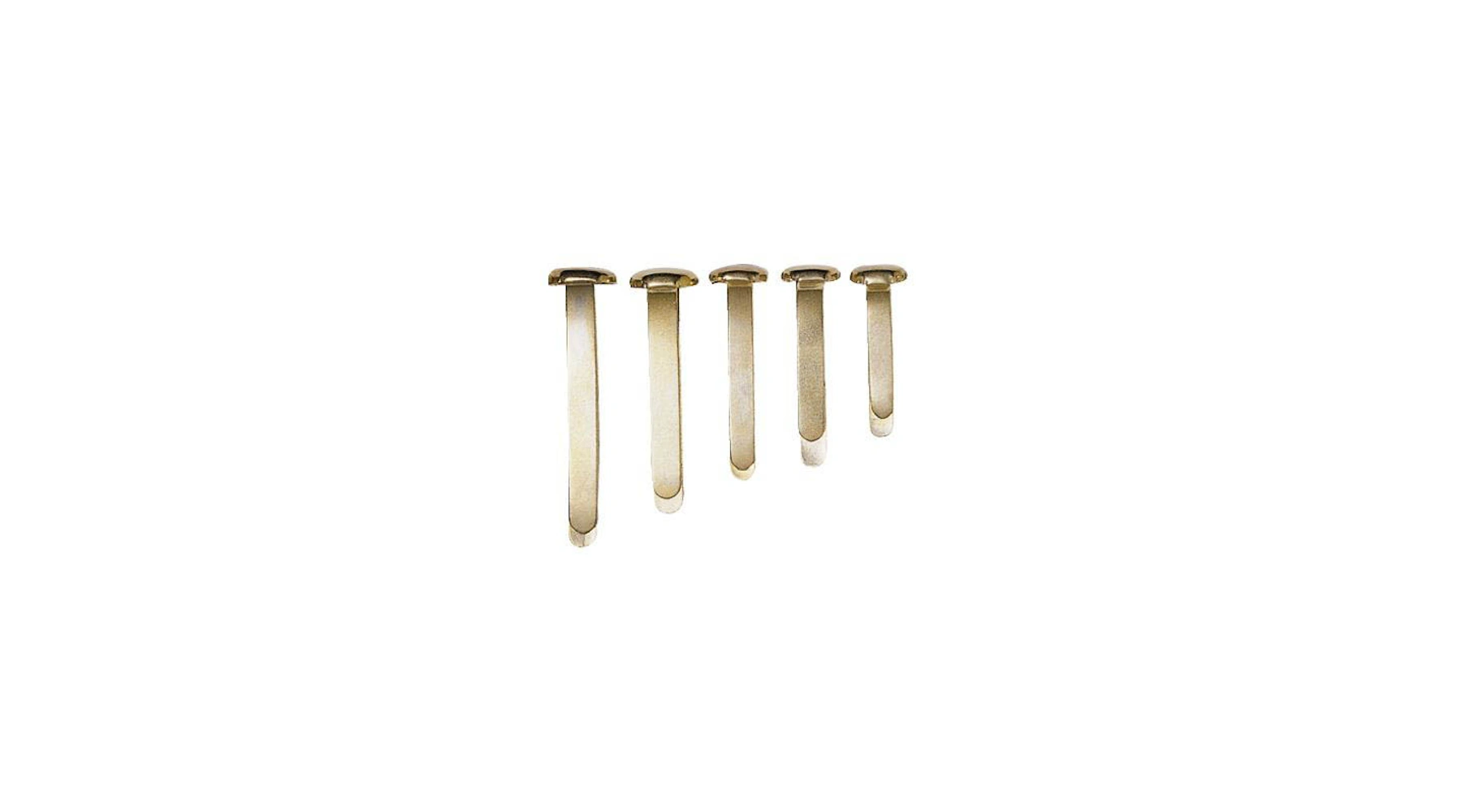 ALCO Musterbeutelklammer 7 x 17 mm (Ø x L)  Rundkopf 100 Stück/Pack messing