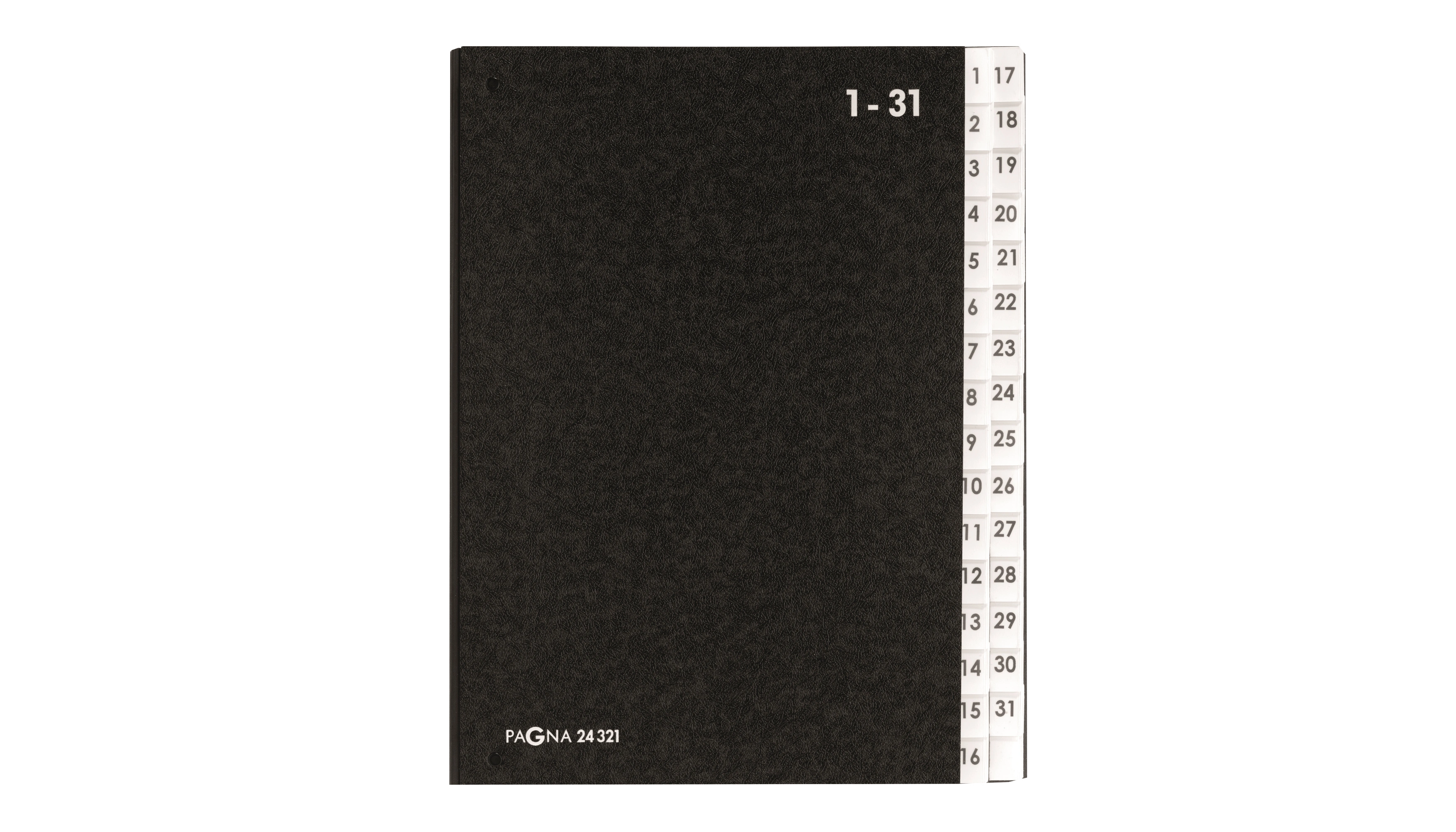 PAGNA Pultordner Classic DIN A4 1-31 32 Fächer schwarz
