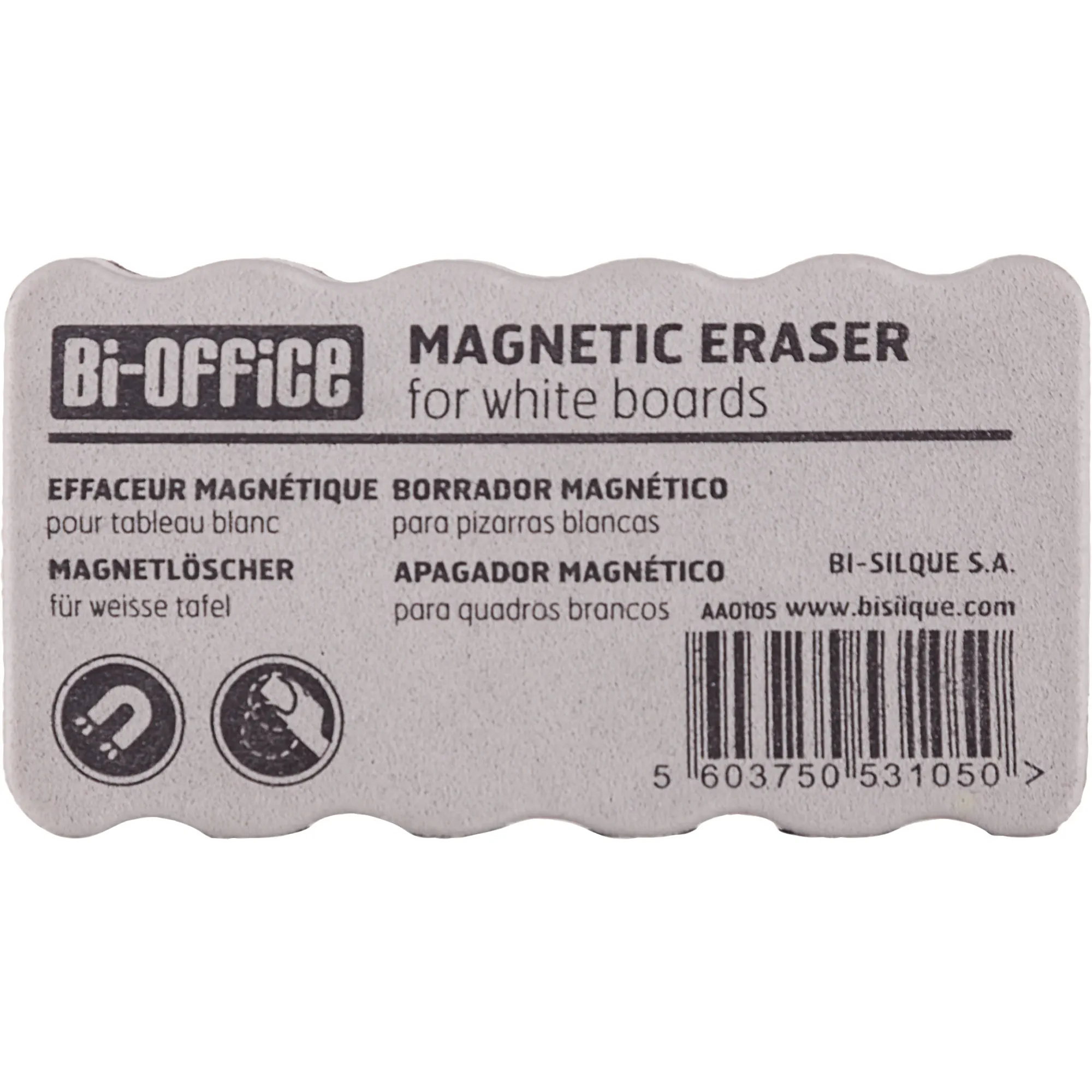 BI-OFFICE Tafelwischer Magnetic Eraser schwarz/grau