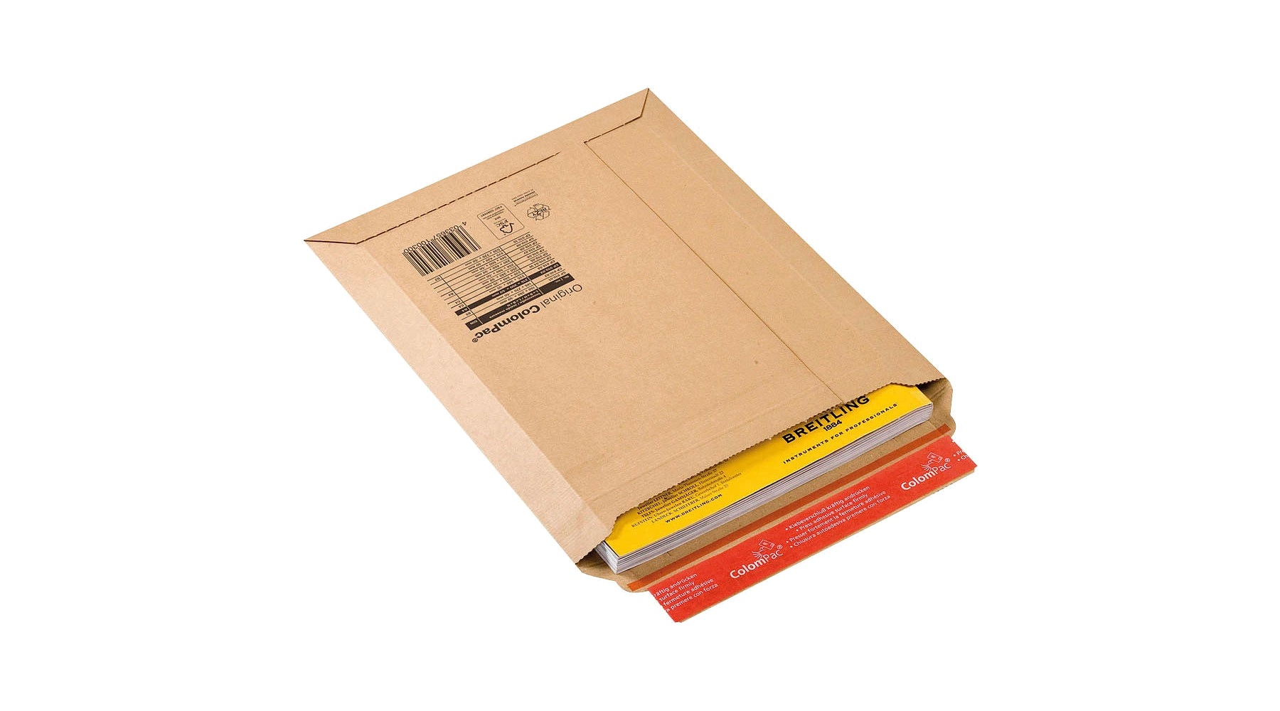 COLOMPAC® Versandtasche 215 x 300 x -50 mm  mit Haftklebung ohne Fenster 20 Stück/Pack braun