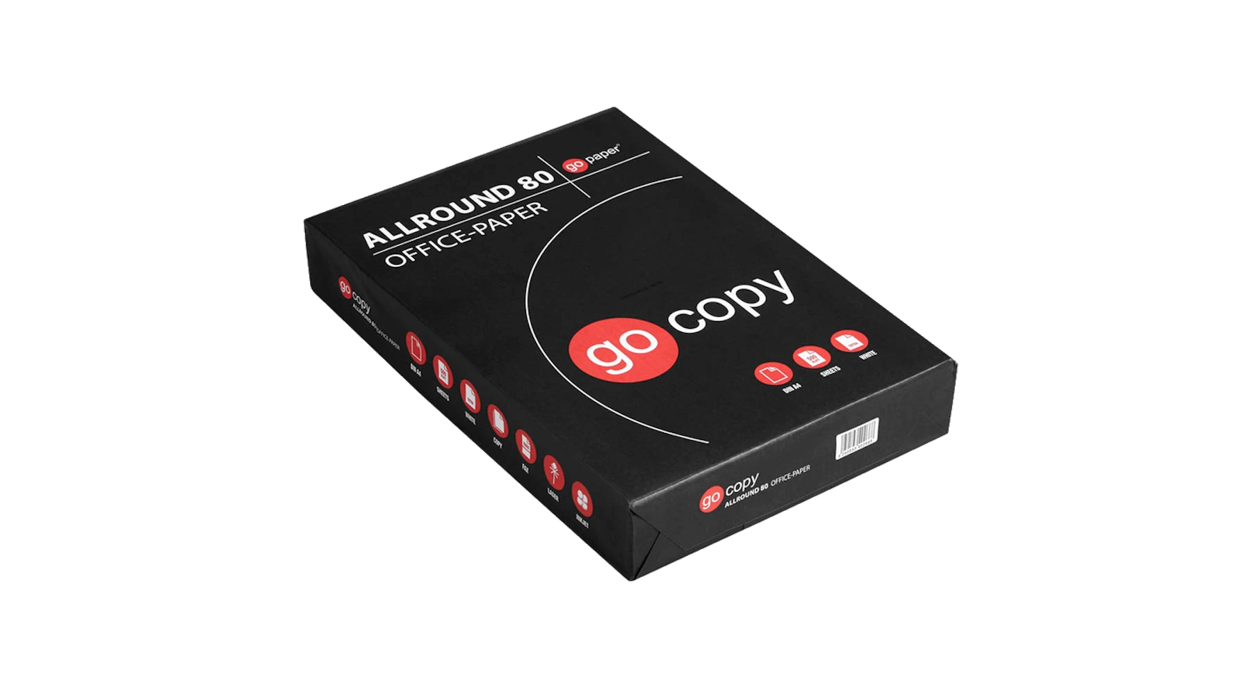 GO COPY Kopierpapier Allround 80 DIN A4  75 g/m² 500 Blatt/Pack weiß