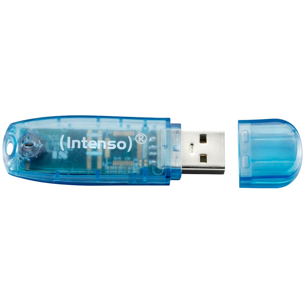 INTENSO USB-Stick Rainbow Line 4 GB blau 