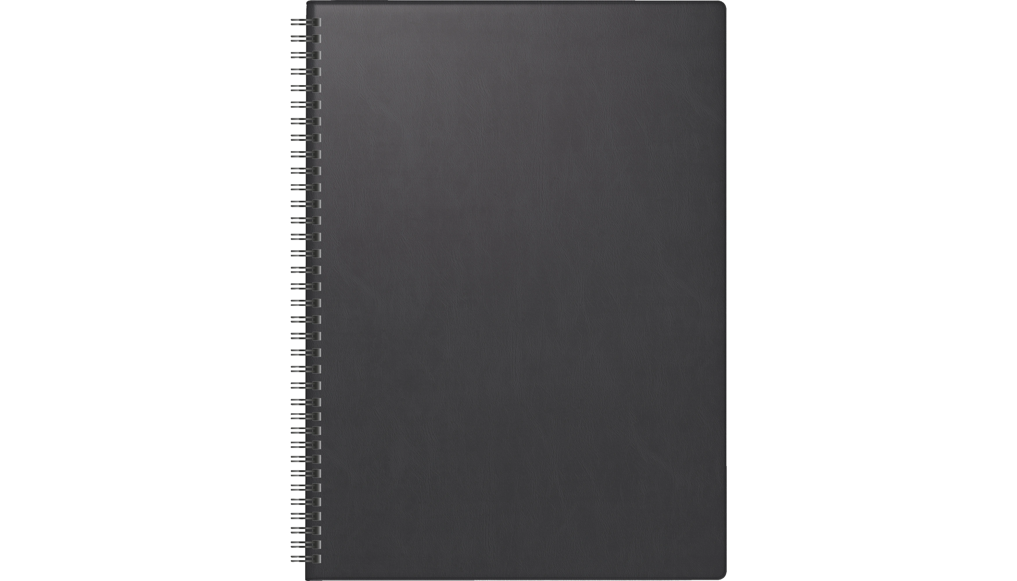 BRUNNEN Buchkalender 781 2027 DIN A4  1 Woche/2 Seiten Kunststoff schwarz