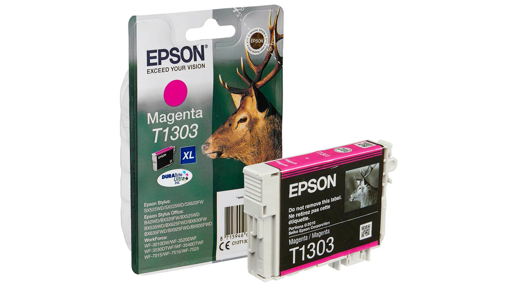 EPSON Tintenpatrone T1303 XL  600 Seiten magenta