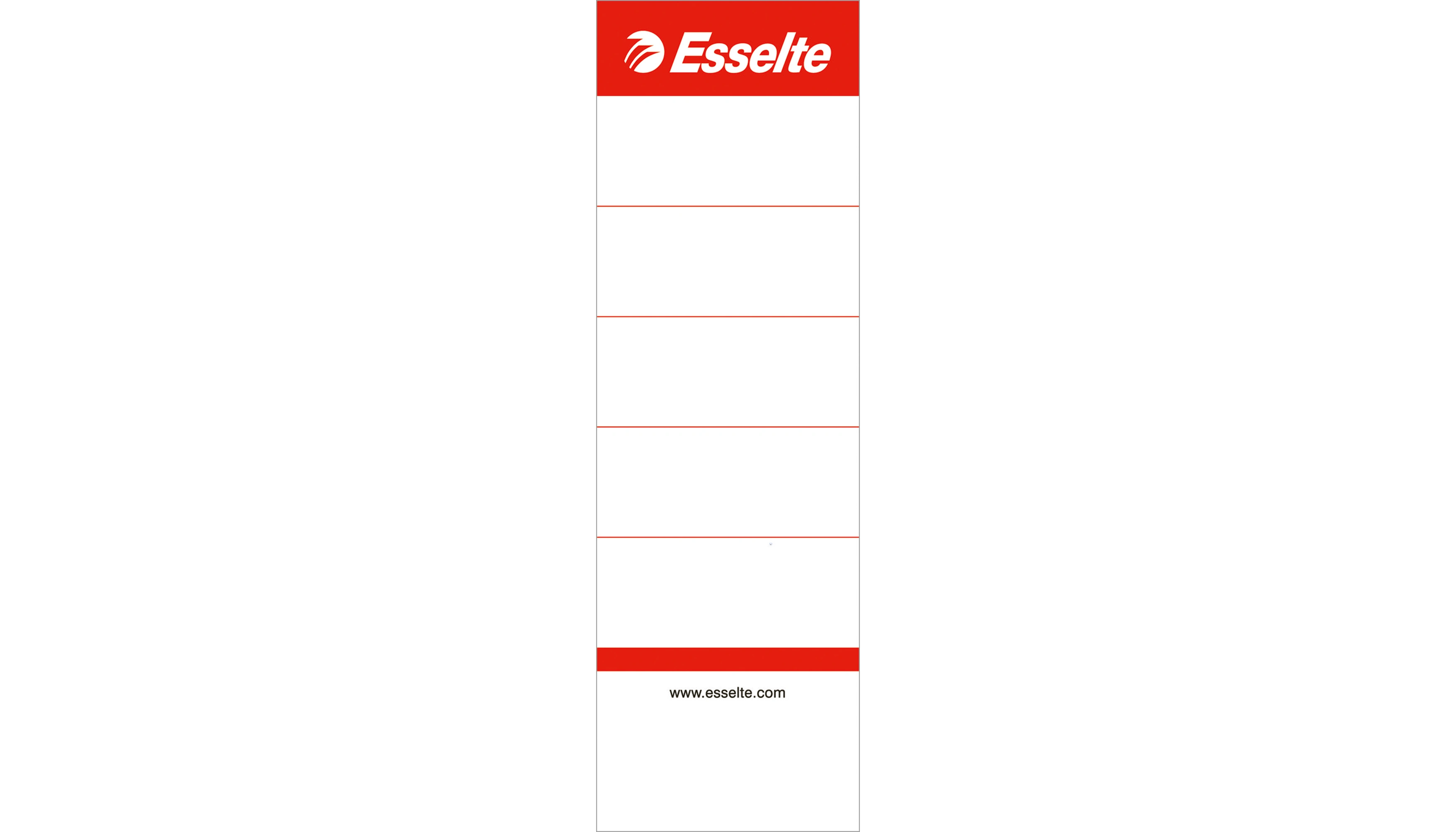 ESSELTE Einsteck-Rückenschilder No.1 POWER für Rückenbreite 75 mm 10 Stück/Pack weiß