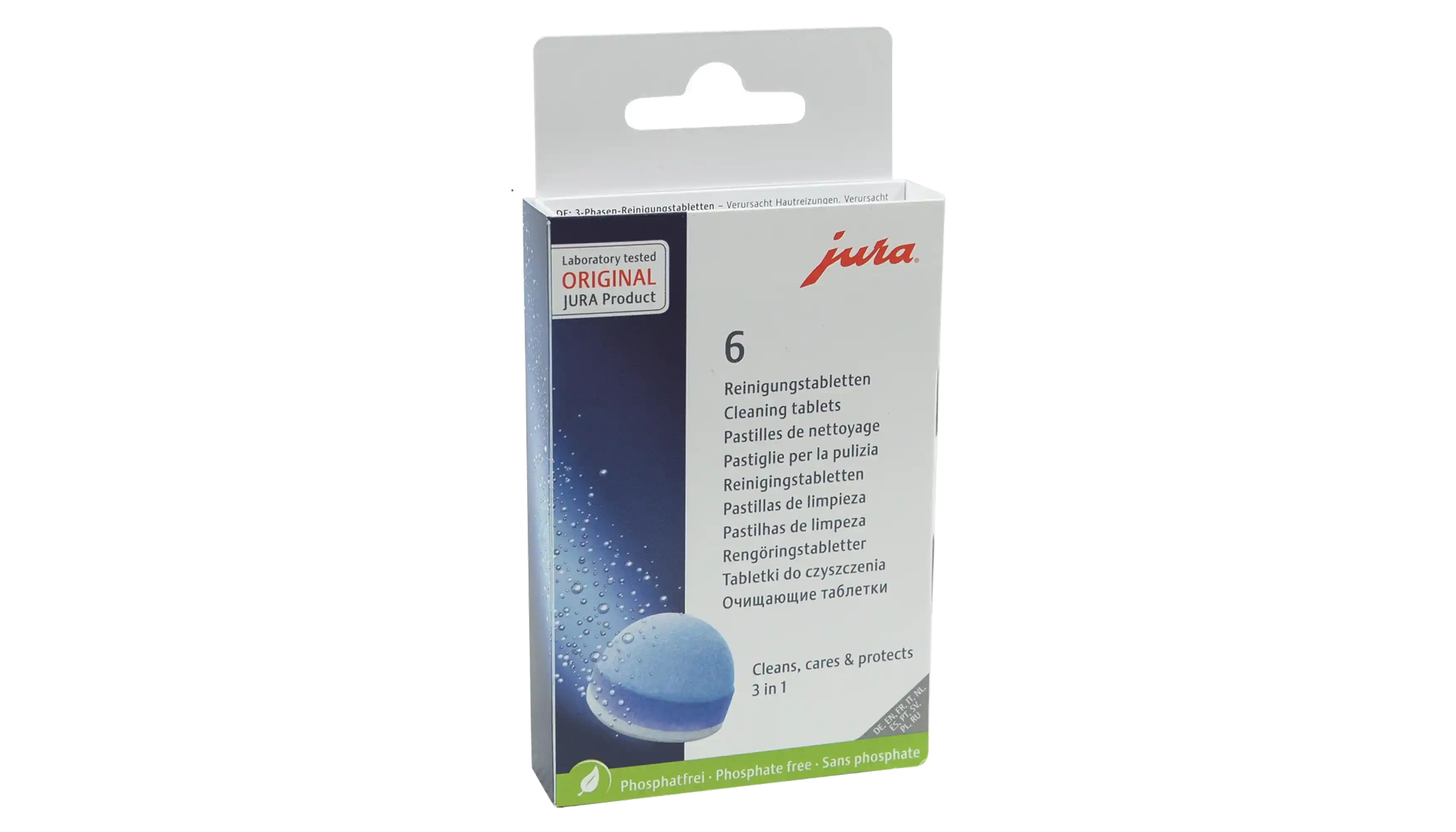 JURA Reinigungstablette 3-Phasen  für Kaffeevollautomaten 6 Stück/Pack
