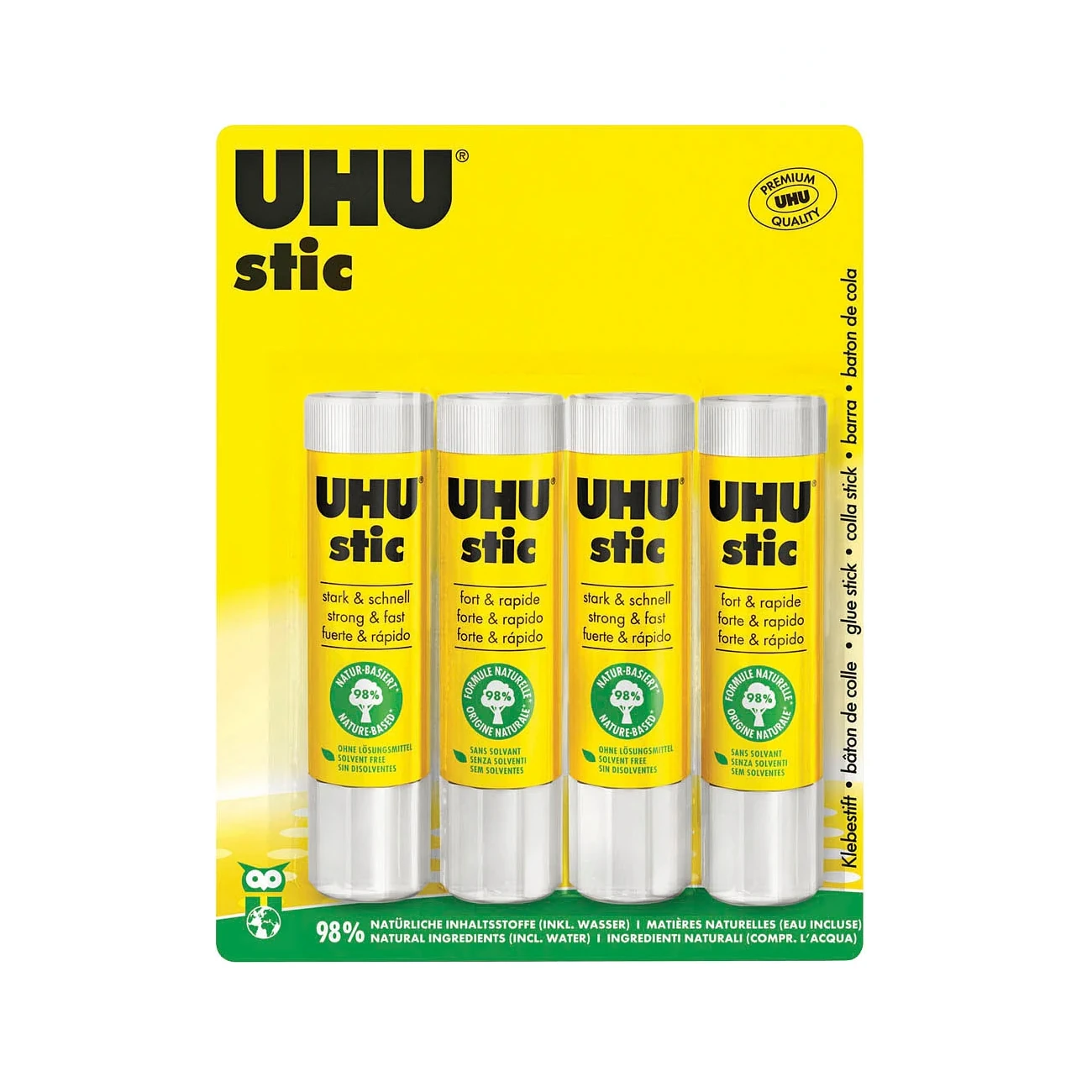 UHU® Klebestift stic 21 g 4 Stück/Pack 