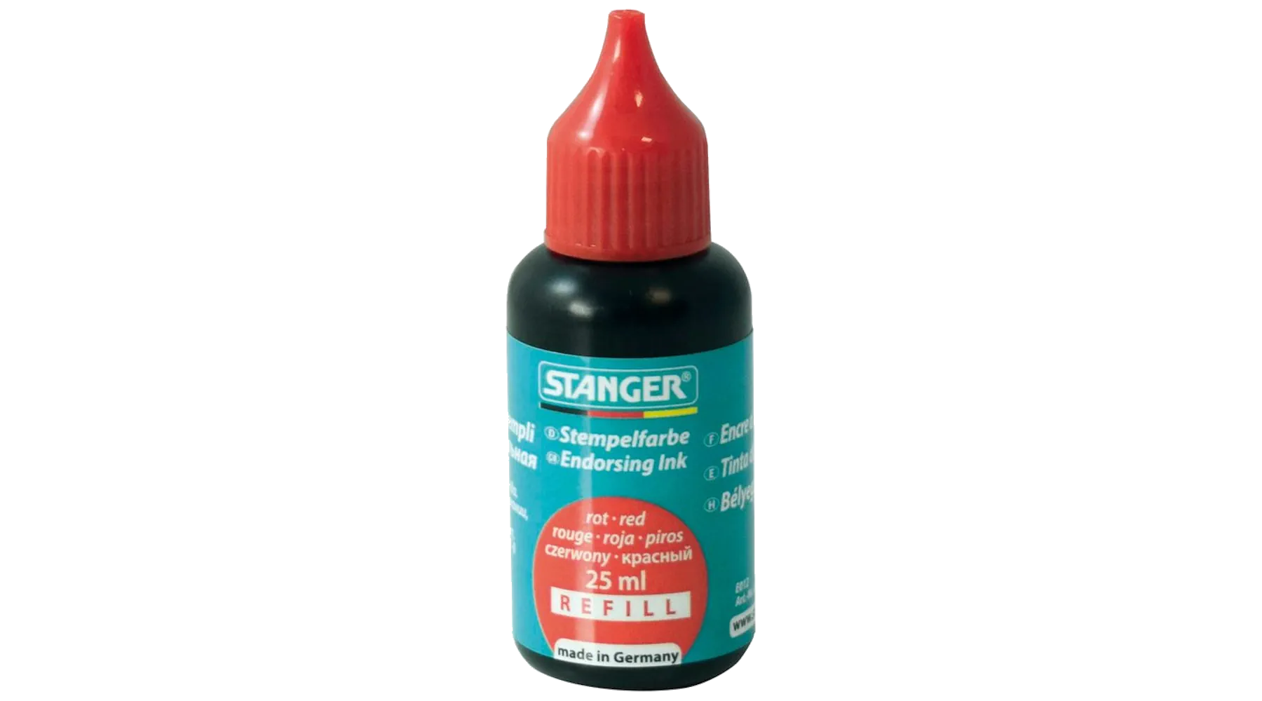 STANGER Stempelfarbe ohne Öl 25 ml rot