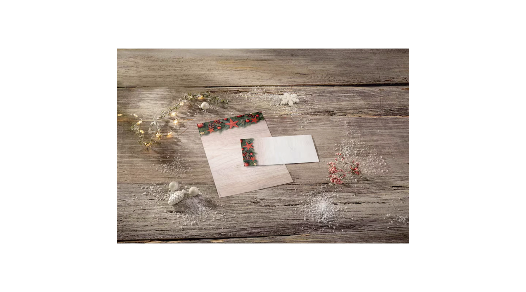 SIGEL Weihnachtsbriefpapier Chalet Style DIN A4 90 g/m²  100 Blatt/Pack