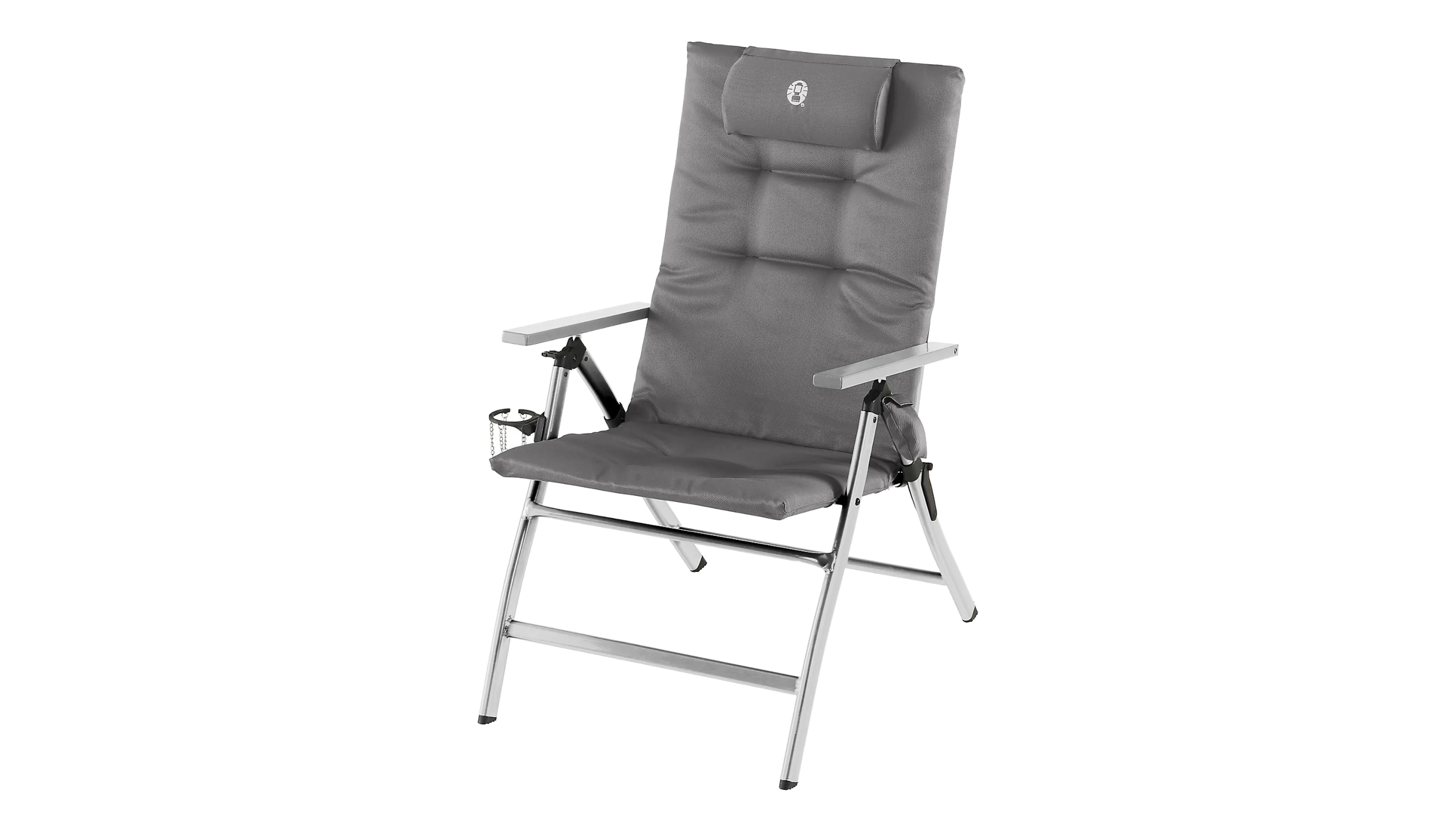 Coleman Campingstuhl 5 Position Padded bis 120kg 79x105x61cm (B x H x T) Polyester grau